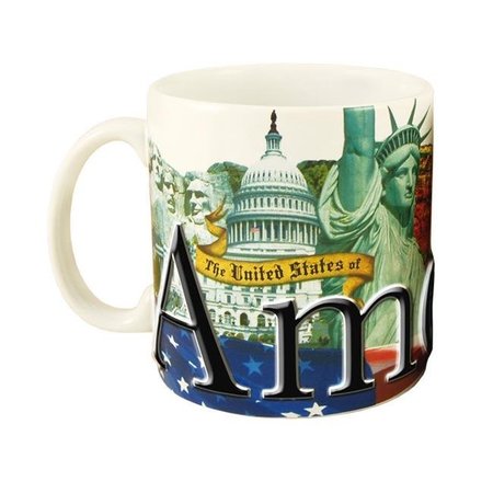 AMERICAWARE Americaware SMUSA01 America-USA 18 oz Full Color Relief Mug SMUSA01